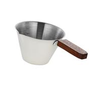 Elnwnnkc Herramienta de medición multifuncional para cócteles de café perfectos, herramienta de medición de líquidos, con mango de madera natural, utensilio de cocina