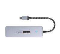 Elnwnnkc Hubs USB C De Múltiples Funciones Divisor 4 Puertos Transmisión 10 Gbps Estuche Enfriamiento Aluminio para Tabletas Portátiles Configuraciones PC Hubs USB C Múltiples Puertos para PC