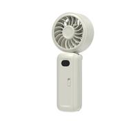 Elnwnnkc Innovador ventilador plegable con sombrilla con carga USB Velocidad ajustable Motor silencioso Textura ABS Ideal para playa y camping Ventilador eléctrico permanente para ABS