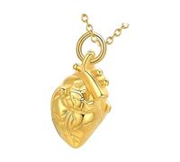 Elnwnnkc Joyería de cremación Corazón Moldeado Jar Plan Estructural Almacenamiento Seguro de desechos Cenotafio Permanente sin óxido Presente Joyería de cremación