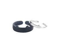 Elnwnnkc Juego de 2 piezas Anillos de pareja de cobre con gatos negros y gatos blancos de Anillos abiertos lindos para estudiantes simples Día de Valentín Gi abierto ajustable para mujeres