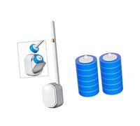 Elnwnnkc Juego de escobilla de baño con Cabezal de Esponja Soluble, fácil reemplazo y sin instalación para baños pequeños, Herramienta de Limpieza de baño