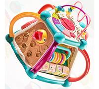 Elnwnnkc Juguete De Bloques Rompecabezas Multisensorial para Reconocimiento Auditivo Colores Y Construcción Habilidades Motoras Finas Juguete Aprendizaje para Niños