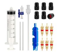 Elnwnnkc Kits de reparación de neumáticos de Bicicleta de Carretera, Herramienta de inyecciones de líquido para neumáticos sin cámara, Cambio de Aceite Mineral, fácil de Usar, Ciclismo
