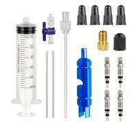 Elnwnnkc Kits de reparación de neumáticos de Bicicleta de Carretera, Herramienta de inyecciones de líquido para neumáticos sin cámara, Cambio de Aceite Mineral, fácil de Usar, Ciclismo