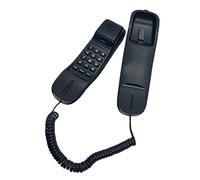 Elnwnnkc KX-T638 Teléfono de Pared Teléfono de Escritorio Teléfonos fijos Pausa de rellamada para Oficina en casa Pared Oficina en casa Hotel Teléfonos telefónicos Negros y Rojos