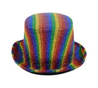 Elnwnnkc Llamativos sombreros de vaquera, sombrero de fiesta, sombrero de panamá, para despedida de soltera, club de vaquera, espectáculos, banda decorativa