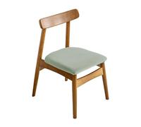 Elnwnnkc Lujosas fundas de asiento plateadas de tela de aspecto elegante para el hogar, protectores suaves para sillas de comedor