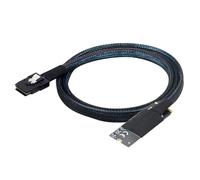 Elnwnnkc M-Key NVMe 2260 To MiniSAS SFF-8087 Server Cable Insulation Resistance of 500mOhm For Optimaled Speed Minisas