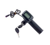 Elnwnnkc Manillar de motocicleta contra deslizamiento, con batería integrada, pantalla de etapa, impermeable, plan para todo terreno, ABS, mango de regulación de ritmo de motocicleta