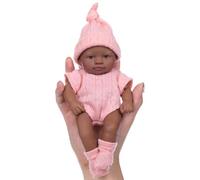 Elnwnnkc Muñecas De Bebé En Miniatura Vinilo Suave 7 Pulgadas Juguete Realista Fácil Transportar para Juego Crianza Reconfortante Diario Life Like