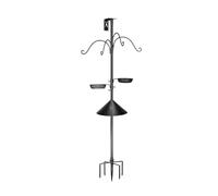 Elnwnnkc Outdoor Against Spill Bird Supplier 19 mm de diámetro, plato de red desmontable, plan verde al aire libre contra derrames de pájaros