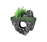 Elnwnnkc Paisaje Escondites de Cuevas sagradas Decoraciones para Tanques de Peces para acuarios Terrario Cavernas de camarones Adornos de Piedra Decoración del Acuario para hogar