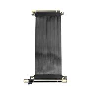Elnwnnkc PCIE 5.0 X16 - Cable de extensión de 270° invertido en ángulo recto doble ancho de banda direccional para GPU y cable de expansión PCB de baja impedancia