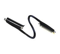 Elnwnnkc PCIe5.0 X16 - Elevadores de tarjeta gráfica de entrada derecha, cable en ángulo de 180 grados, terminales de placa plateada para una degradación mínima de la señal