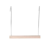 Elnwnnkc Percha colgante de madera natural para loros, soporte de madera para mascotas, jaula para pájaros pequeños