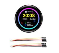 Elnwnnkc Placa De Desarrollo RP2350 Doble Núcleo Pantalla AMOLED 466x466 con Control Táctil Y Expansión Multiprotocolo Módulo Desarrollo Compatible con LVGUI