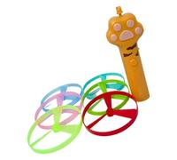 Elnwnnkc Platillo volador eléctrico para gatos persiguiendo juguete para interior con luz LED BoInteracredom Pet Engagement Electric Teasing