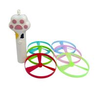 Elnwnnkc Platillo volador eléctrico para gatos persiguiendo juguete para interior con luz LED BoInteracredom Pet Engagement Electric Teasing