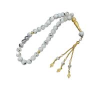 Elnwnnkc Pulsera islámica de oración de Tasbih de 33 cuentas para hombres y mujeres, cadena de mano, pulsera de cuentas religiosas de uso devocional