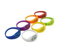 Elnwnnkc Pulsera LED Pulseras iluminadas Pulsera deportiva intermitente Pulsera que brilla en la oscuridad Suministros para fiestas para conciertos Brillo LED deportivo