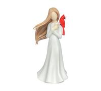 Elnwnnkc Regalo de condolencia por la pérdida de un ser Querido Redbird Angell Figuras de Duelo Regalo conmemorativo para Amante Adorno de decoración del hogar Redbird para Mujeres