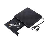Elnwnnkc Reproductor de Disco Unidad óptica Externa USB3.0 Tipo C Lector de Disco portátil para instalación de Copia de Seguridad de Datos Reproductor Externo/de Disco para computadora portátil