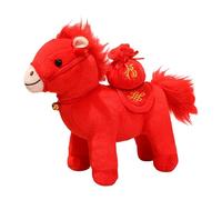 Elnwnnkc Símbolo De Prosperidad Muñeco Caballo Peluche Zodiacs Animal Juguete con Suave para Celebración Familiar Caballo La Suerte Animal Relleno