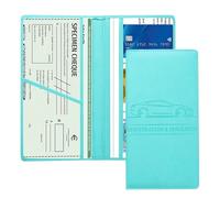 Elnwnnkc Soporte de registro de papel para vehículo y seguro para guantera, accesorios interiores de coche, soporte de seguro para guantera, verde esmeralda