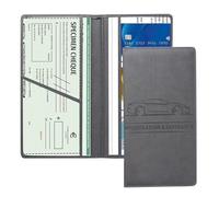 Elnwnnkc Soporte de registro de papel para vehículo y seguro para guantera, accesorios interiores de coche, soporte de seguro para guantera, Gray