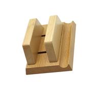 Elnwnnkc Soporte estabilizador de Montaje Vertical con Base de Madera Segura y gestión de Cables para Base de computadora de Nogal de Haya
