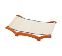 Elnwnnkc Tabla permanente de sisal natural con marco de madera resistente para uso permanente de mascotas, muebles multifunción con poste y tumbona