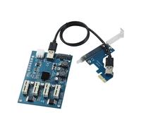Elnwnnkc Tarjeta Adaptadora De Expansión PCIe Velocidad 1 A 4 Puertos para GPU Adicionales Minería Conexión Gráficos Eficiente