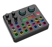 Elnwnnkc Tarjeta de sonido externa para portátil con salida de música clara, mezclador de podcast, funda para una fácil portabilidad, tarjeta Plug and Play