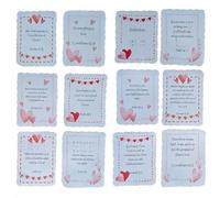 Elnwnnkc Tarjetas de felicitación con poema de amor para románticos, para momentos de San Valentín, tarjetas de aniversario para parejas, tarjetas de aniversario