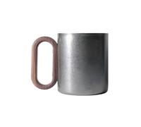 Elnwnnkc Taza de café premium 304 inoxidable, de madera natural, plan de aislamiento térmico para teletrabajo, mochilero, taza de viaje inmune calor para mochileros