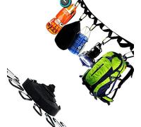 Elnwnnkc Tienda de campaña flexible transportable compatible con cuerda colgante armada con 19 círculos seguros para organización de equipos al aire libre y secado de cuerda permanente al aire libre