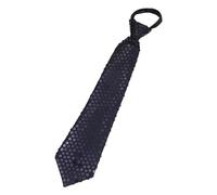 Elnwnnkc Unisex Pre-Tied Necktie with Adjustable Zipper Closure Shining Sequins Skinny Tie for Weddings Graduation Party Costume Stylish Necktie
