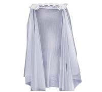Elnwnnkc Velos De Novia Con Apliques Flores Elegantes Y Pinza Para Cabello Segura Velos Transparentes Transparentes Para Tocado Ceremonia Boda Tocado Boda Aire Libre