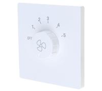 Elnwnnkc Ventilador de Techo Controlador de Velocidad montado en la Pared Ajuste de 5 Posiciones Panel de Control del Ventilador doméstico Regulador de Velocidad Tipo 86 Controlador de Techo