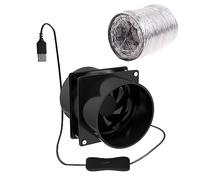 Elnwnnkc Ventilador Extractor de Humos portátil con, Fan 6m Pipe, D | Ventilador con potente succión para mantenimiento electrónico, tubo de conducto de para extracción eficaz