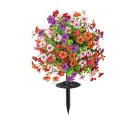 Elnwnnkc Violetas de Seda Artificiales Eucaliptos Exhibición Floral de pie con Base práctica para Decoraciones de Temporada Hogares Jardín Decoración de reuniones
