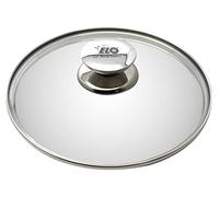 ELO 73025 Galant - Tapa de cristal (24 cm, con botón de acero inoxidable), color plateado