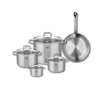 ELO 9698150 - Batería de cocina (5 piezas, juego de 1 sartén de 28 cm y 4 ollas 12, 16, 20 y 26 cm, Elo Profi Citrin, acero inoxidable, inducción