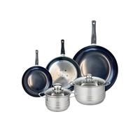 ELO 9744650 - Batería de cocina (5 piezas, juego de 3 estufas de cocina 20, 24 y 32 cm, 2 ollas de 16 y 20 cm, Elo Prima Brillant, acero inoxidable, inducción