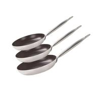 Elo 9804150 - Juego de 3 estufas de aluminio, estufa de inducción, sartén antiadherente, sartén sin pfas, aluminio, cerámica, acero inoxidable, 32 x 5,5 cm