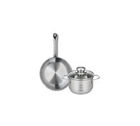 ELO 9866150 Elo Profi - Juego de utensilios de cocina (2 piezas, 24 cm y 1 olla de 16 cm, acero inoxidable, inducción)