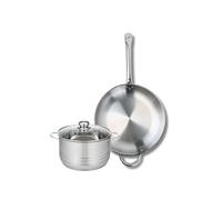 ELO 9872450 Elo Profi Brillant, acero inoxidable, inducción 9872450 - Batería de cocina (2 piezas, 2 piezas)