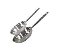 ELO 9903350 - Juego de 2 sartenes (acero inoxidable, 24 cm y 28 cm, sartén de cocina de acero inoxidable, 2 sartenes de acero inoxidable, 24 cm y 28 cm)