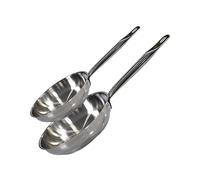 ELO 9903450 - Juego de 2 sartenes de 28 cm y 32 cm, 2 sartenes de acero inoxidable, sartén de cocina de acero inoxidable, sartén de acero inoxidable, sartén para hornear, acero inoxidable, 28 cm y 32